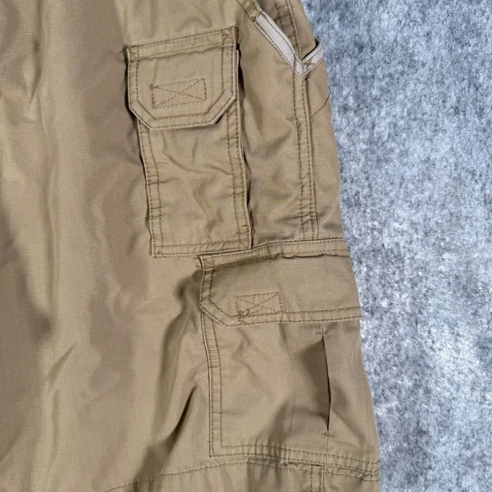 5.11 Tactical Shorts Mens Size 32 Brown Cargo Pockets Rip Stop 9 Inch Inseam